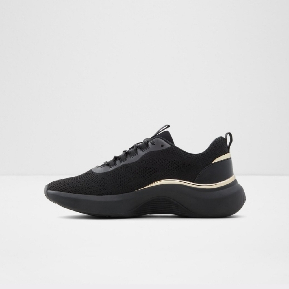 🪅 ALDO Women  Athlectic gold and black sneakers size 8
